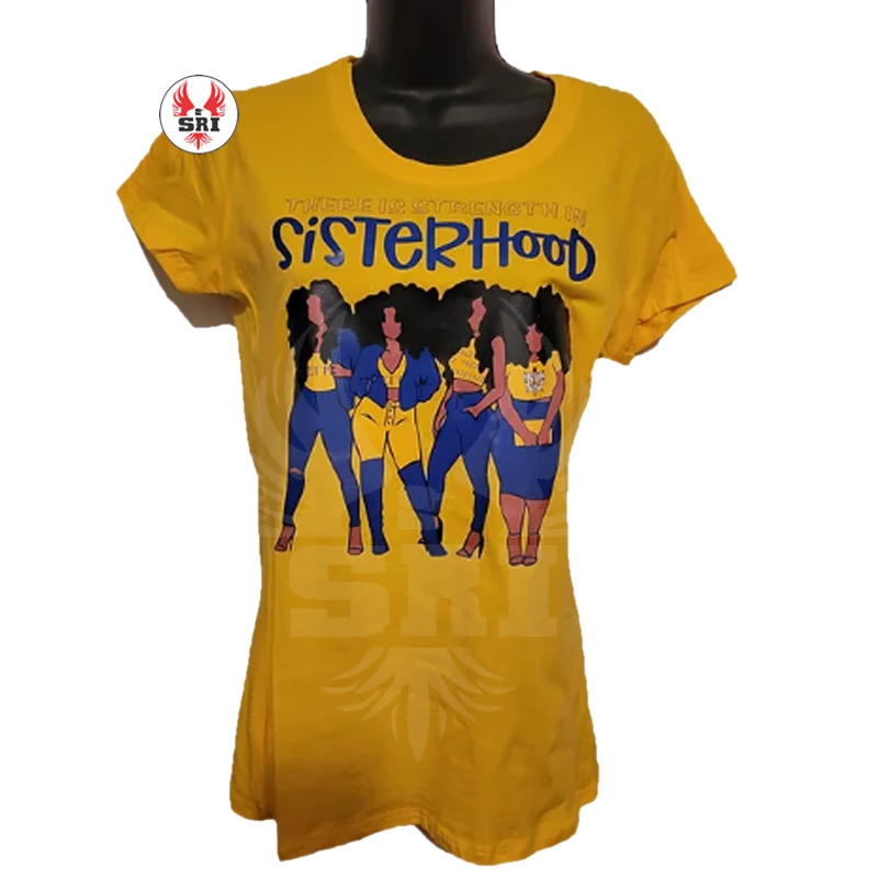 Sigma Gamma rho Custom Made Embroidered Sorority T-Shirt | SGRho Sorority Ladies Customized Polyester Sublimated Tees