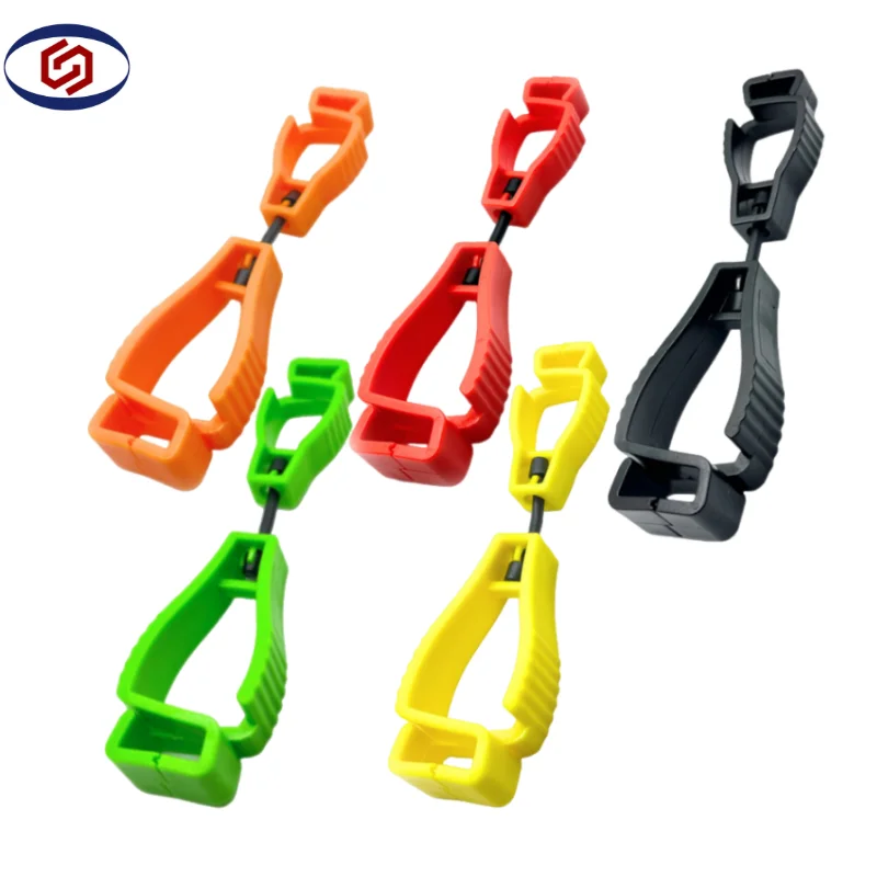 Anti-Loss Clip for Plastic Safety Work Gloves Holder Clips for Secure Glove Attachment