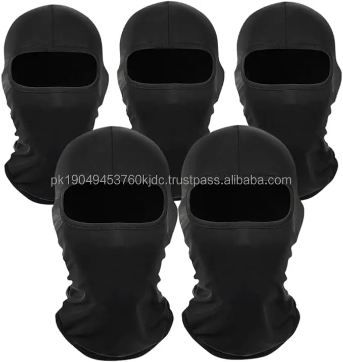 Balaclava Face Mask, Summer Cooling Neck Gaiter Cycling Cap, UV Protector Motorcycle Scarf for Men/Women Black