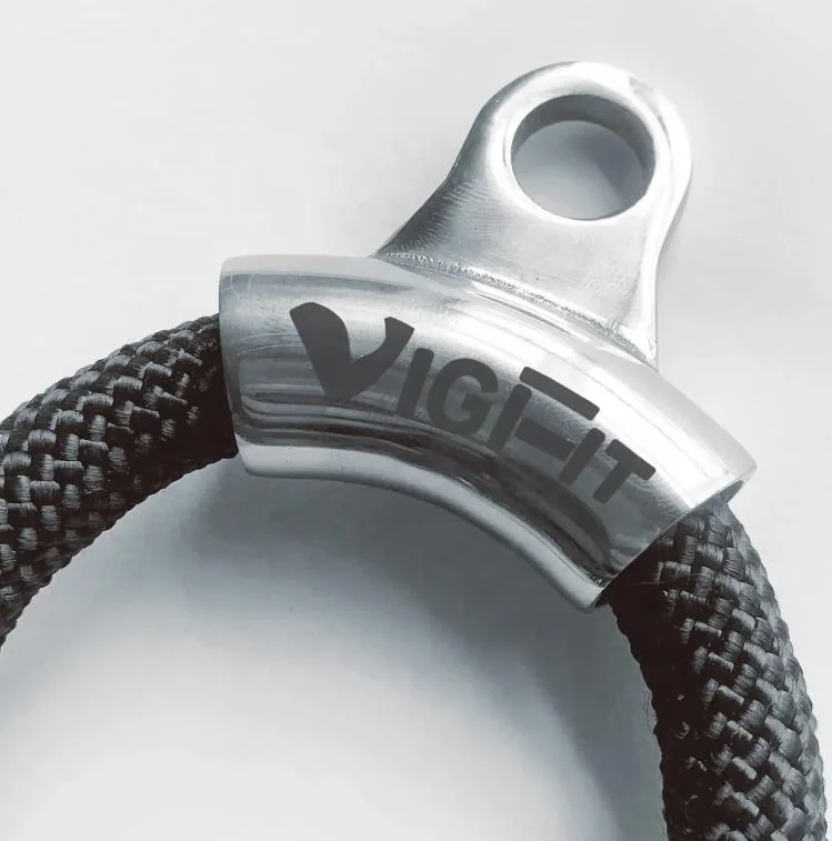 Ergonomic Triceps Rope Pull Down with Anti-Slippery TPE Grip for Activating More Muscle Fibers-Gym Machine Attachment