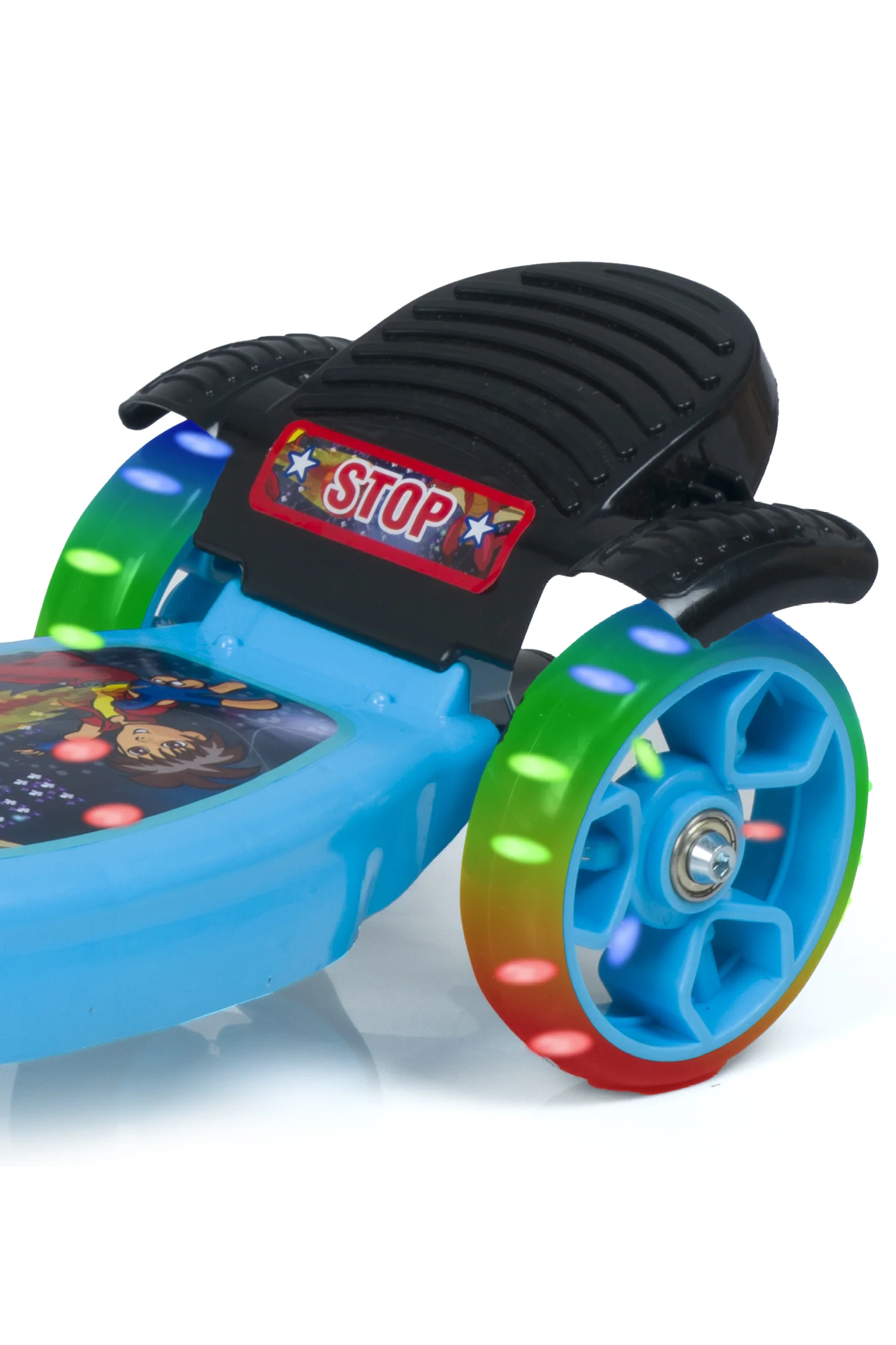OEM 3-in-1 Kick Scooter for Kids and Babies Foldable with Silicone Wheels and 6 Lights on Each Wheel for 3-6 Years