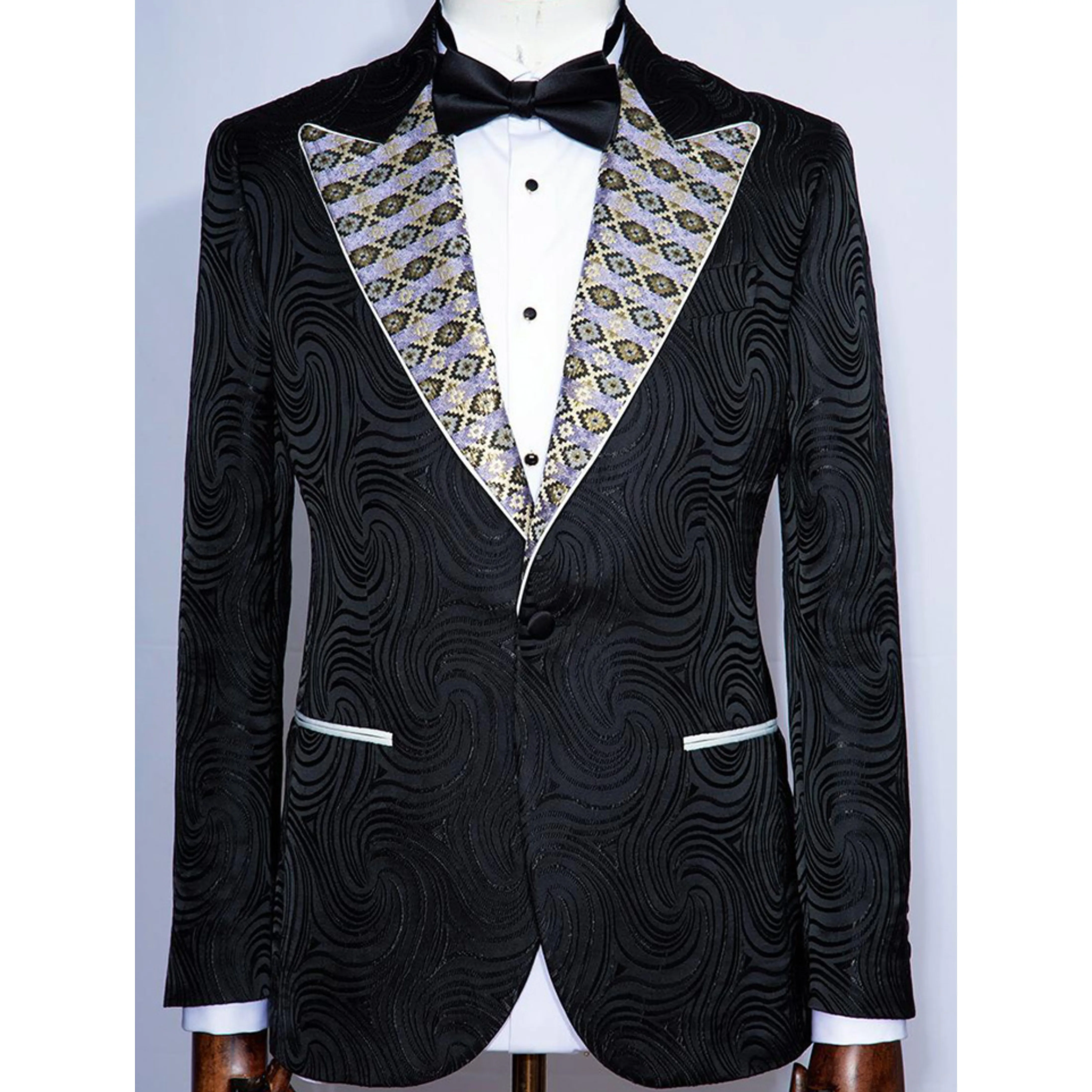 Drop Shipping Low MOQ New Design Slim Fit Grooms Men Wedding Suit