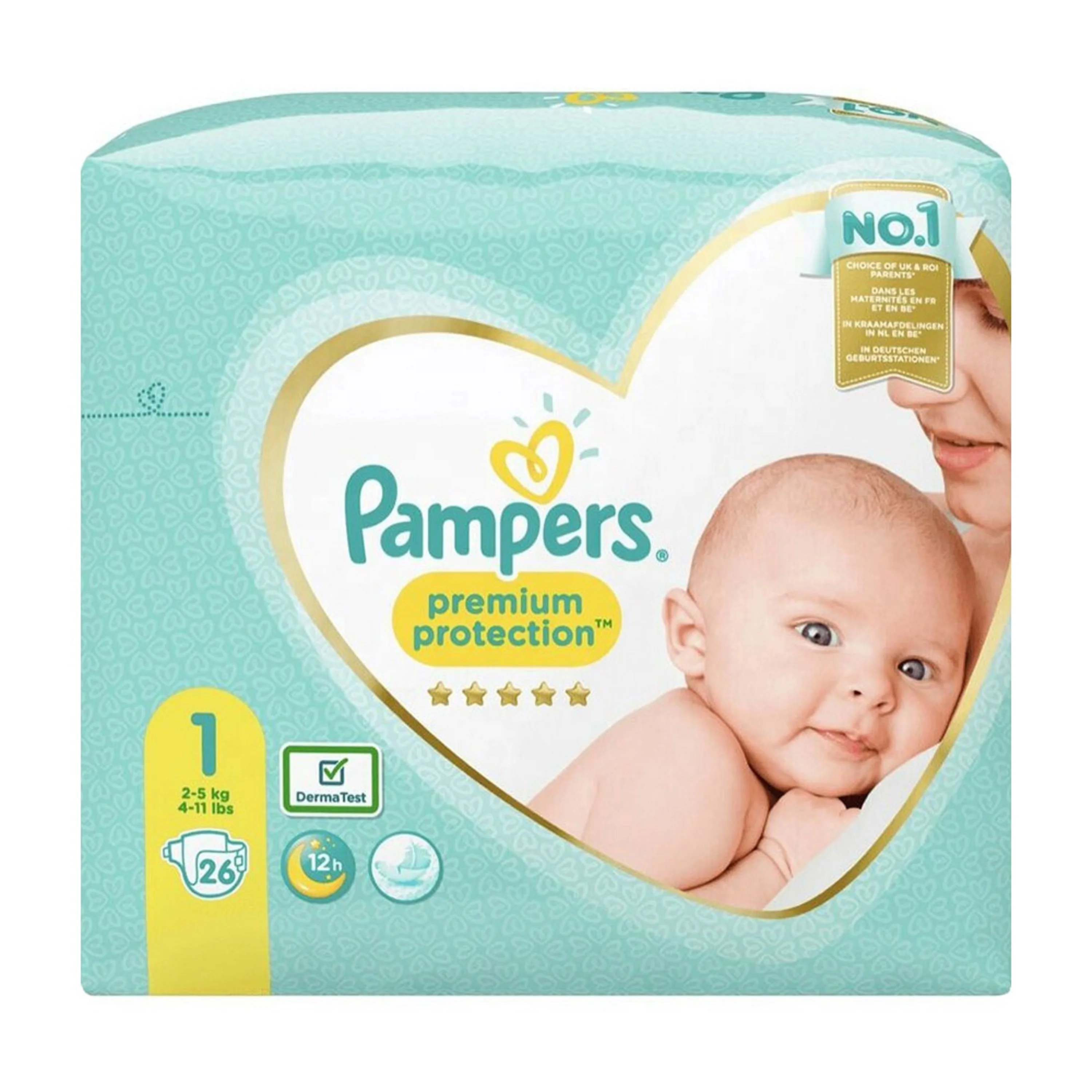 High Quality Pampers Swaddlers Diapers, Size 1,2,3,4 One Month Supply (198 Count), Ultra Soft Disposable Baby Diapers