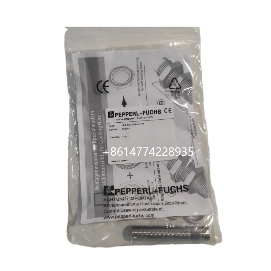 Inductive analog sensor IA6-12GM50-IU-V1 Inductive Barrel-Style Proximity Sensor