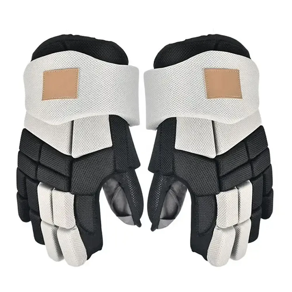 Top Quality Ice Hockey Training Gloves Full Finger Gloves Black Color Ice Hockey Gloves With Custom Logo And Size