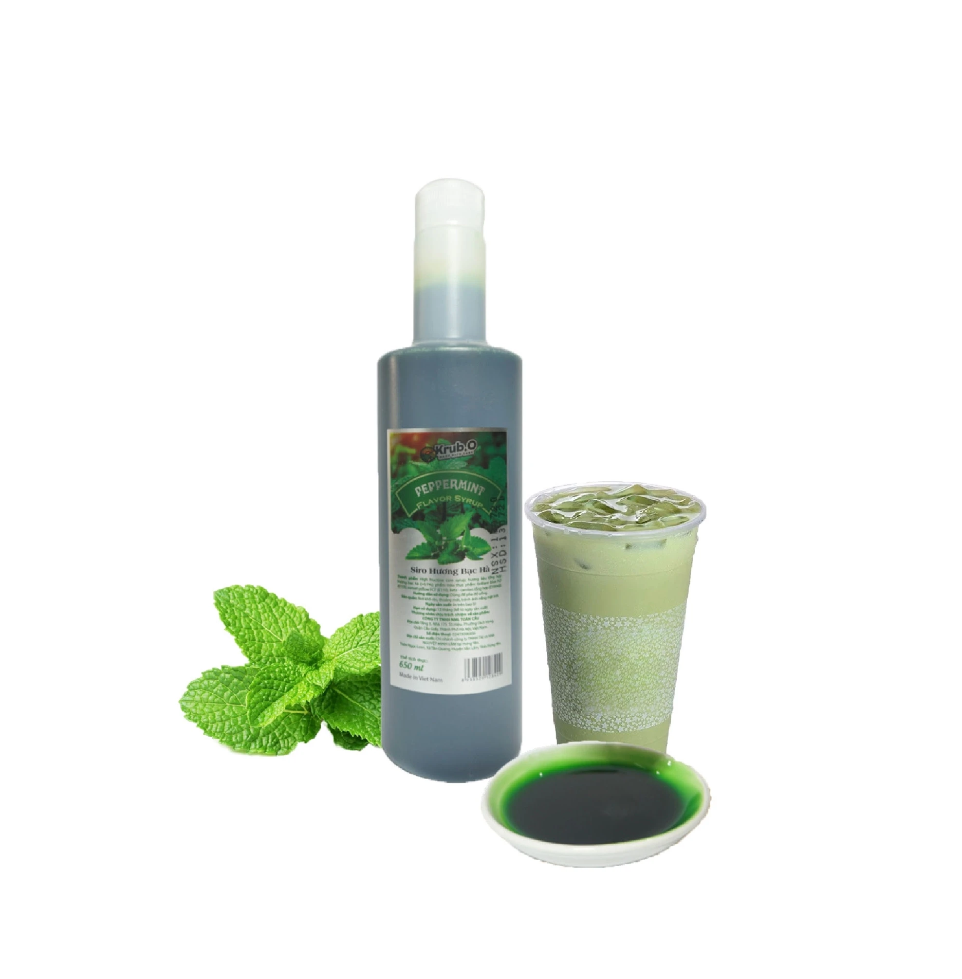Best Quality Concentrated Syrup Milk Tea Shop Raw Materials Peppermint Syrup Fruit Special Syrup For Drinks Juice Beverage