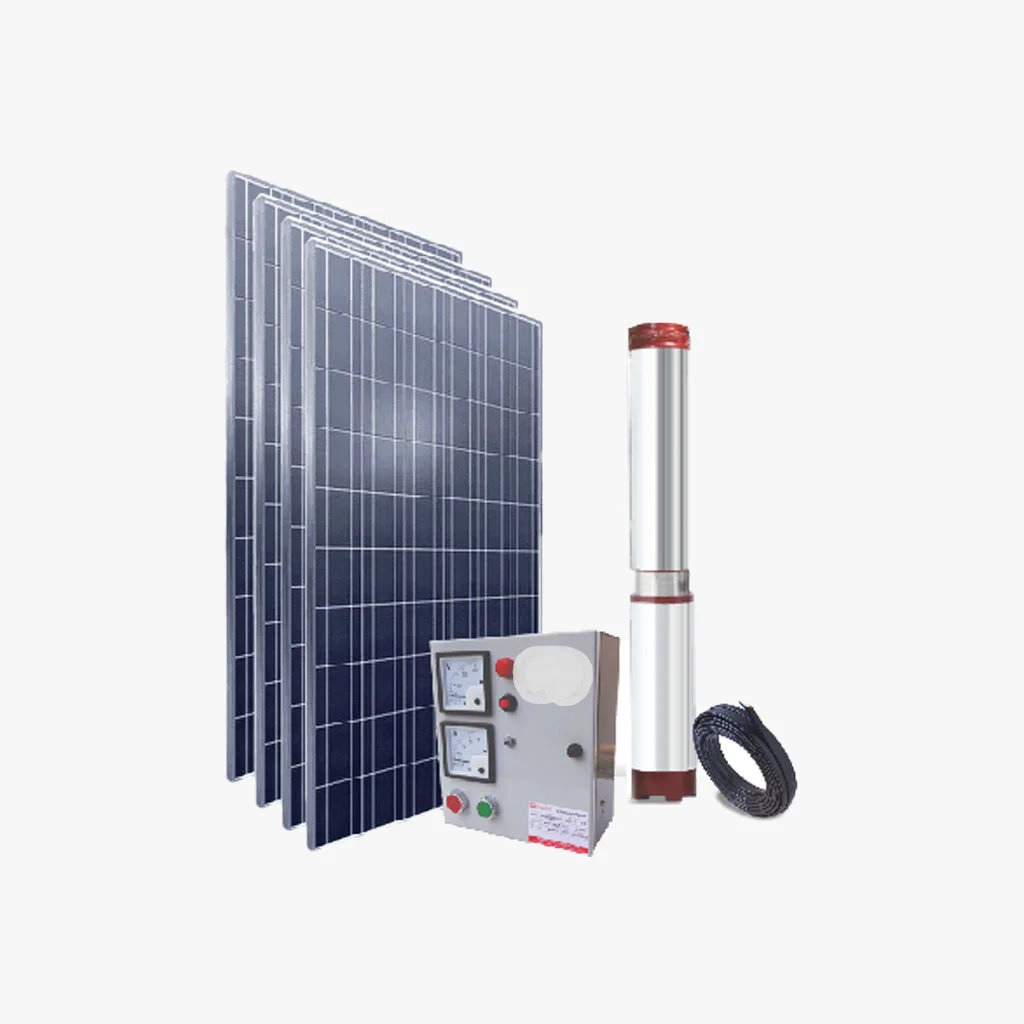High Durable Lowest Price 1HP 30M Head Solar Submersible Pumpset For Residential Water Supply from Deep wells