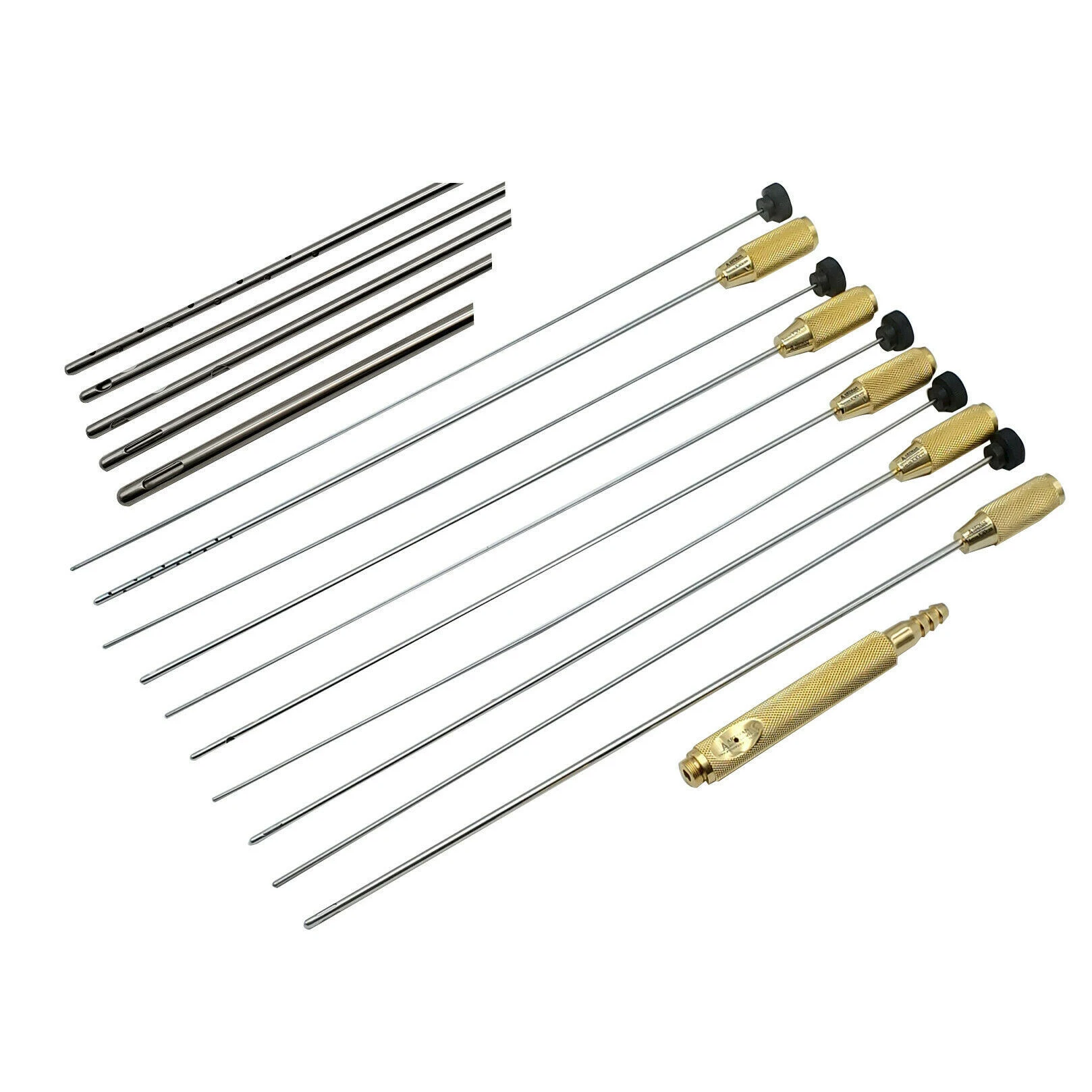 Liposuction Facial Fat Filling Graft Cannula Fat Transplantation Cannula Kit 17pcs Stem Cell Lipo Fat Transplant Set Unique