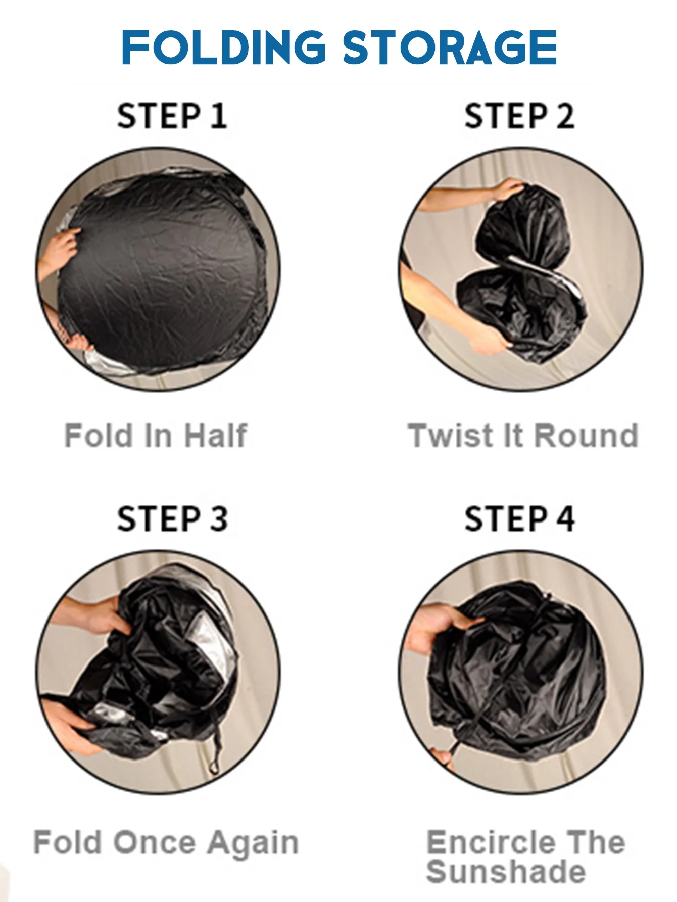 Logo Custom Car Sunshade Silver Coated Polyester Car Sunshade Windshield