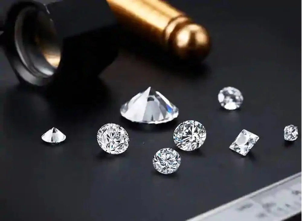 Природный G цвет VVS чистота 1 карат Алмазная полированная свободная Бриллиантовая белая круглая вырезанная посылка