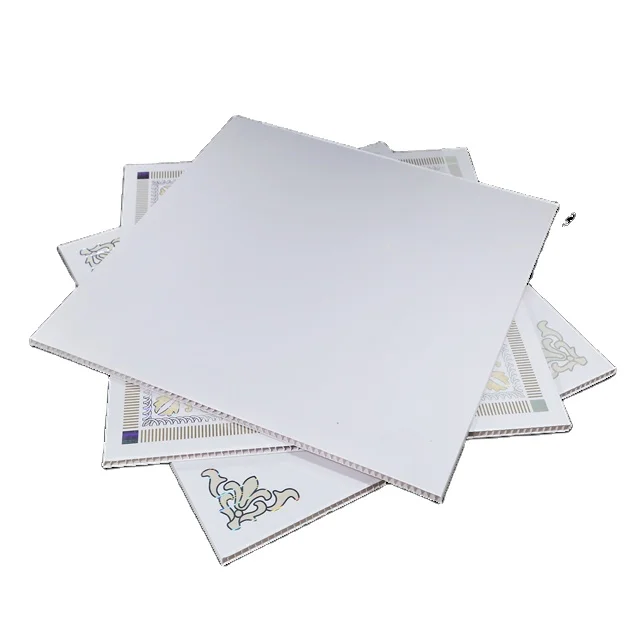 pvc ceiling panel plastic white square panel 603*603mm
