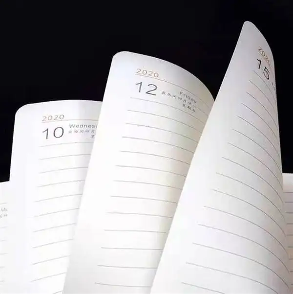 Custom Notebook Soft Touch Suede PU Leather Cover Journal Printed Journal Planner with Pen Holder