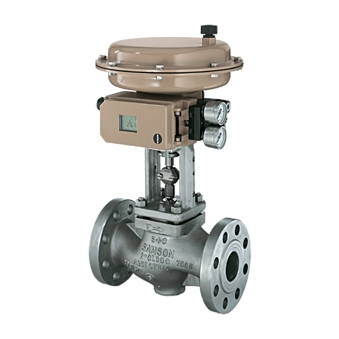Samson 3241 Globe Control Valve with Integrated Pressure Regulation for Superior Precision Control