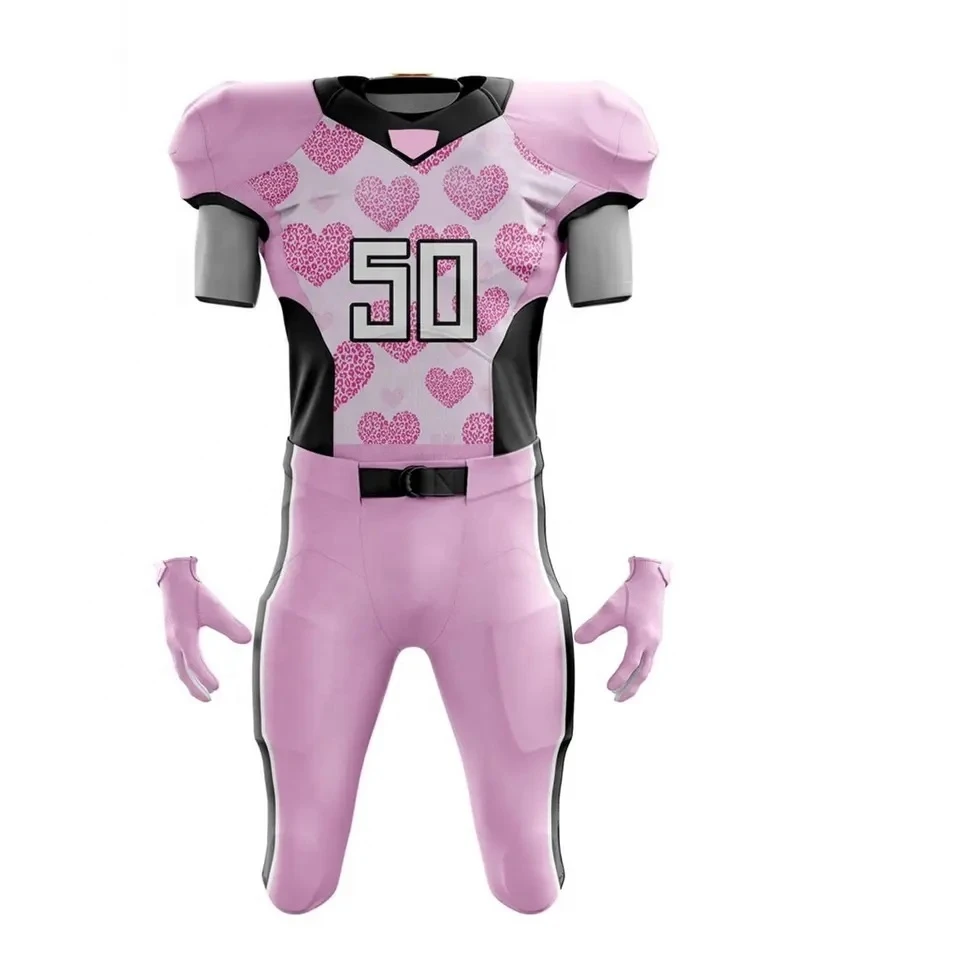High Quality Custom Sublimation American Football uniforms Professional design breathable American Football Uniforms OEM
