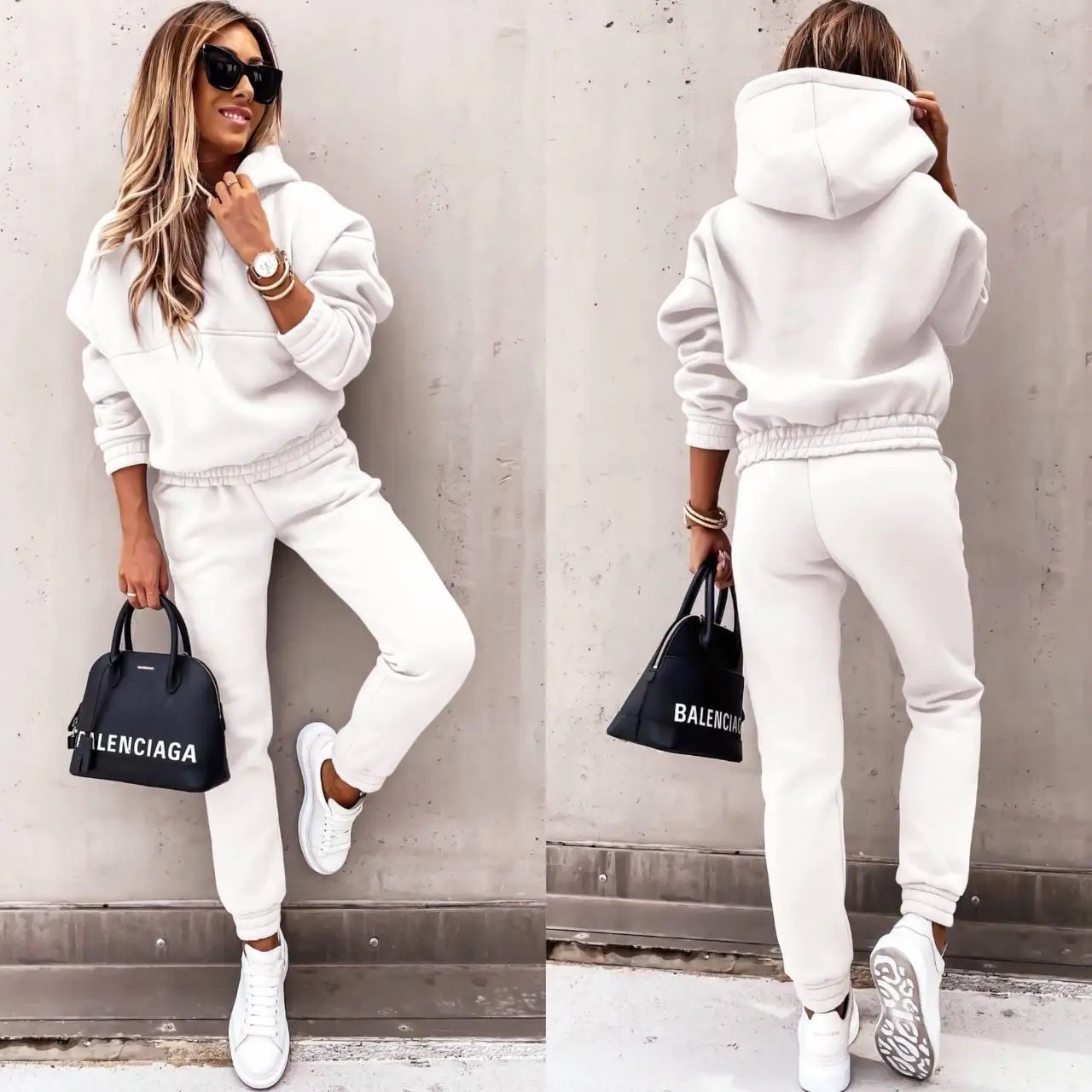 Luxury Sports Winter Fall 2023 Jogging Sweat Suits Sets Manufacturer Custom Tracksuits For Women