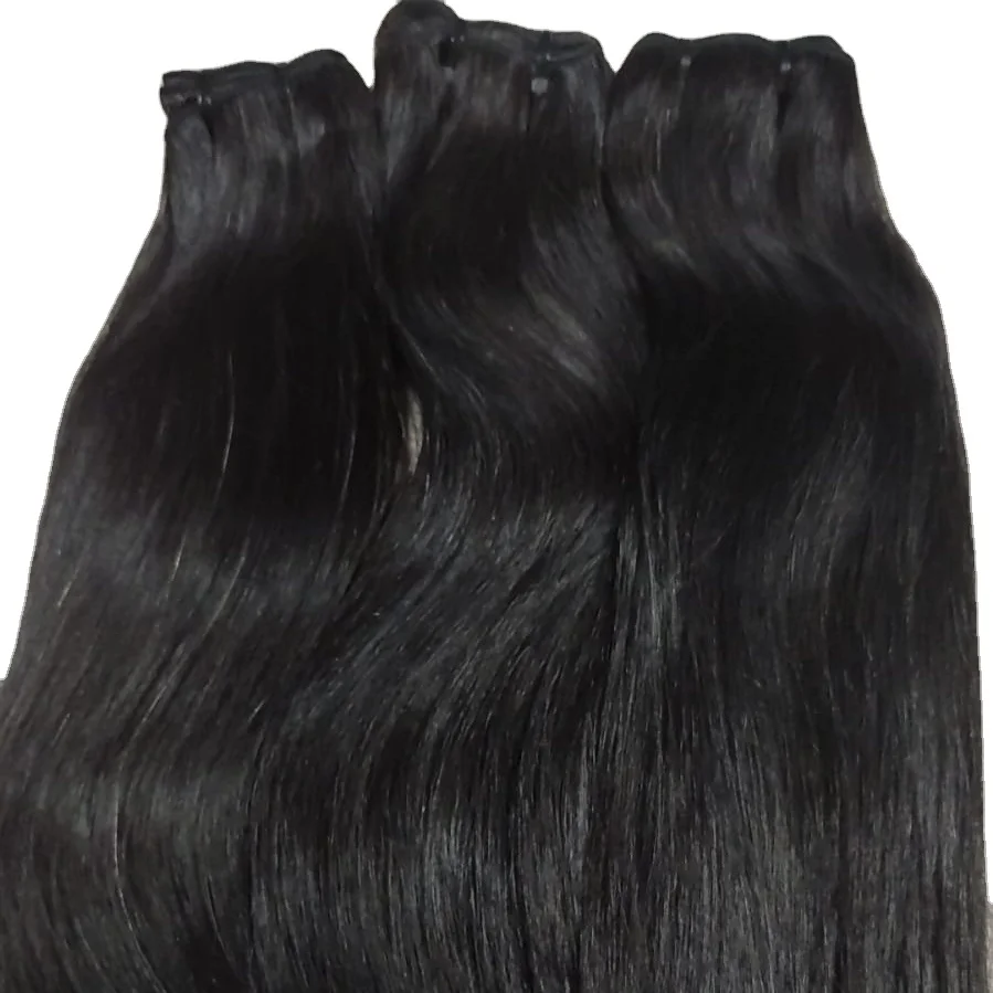 Thick Bottom Strong Weft Raw Virgin  24 Inch Indian Raw Human Hair Extensions