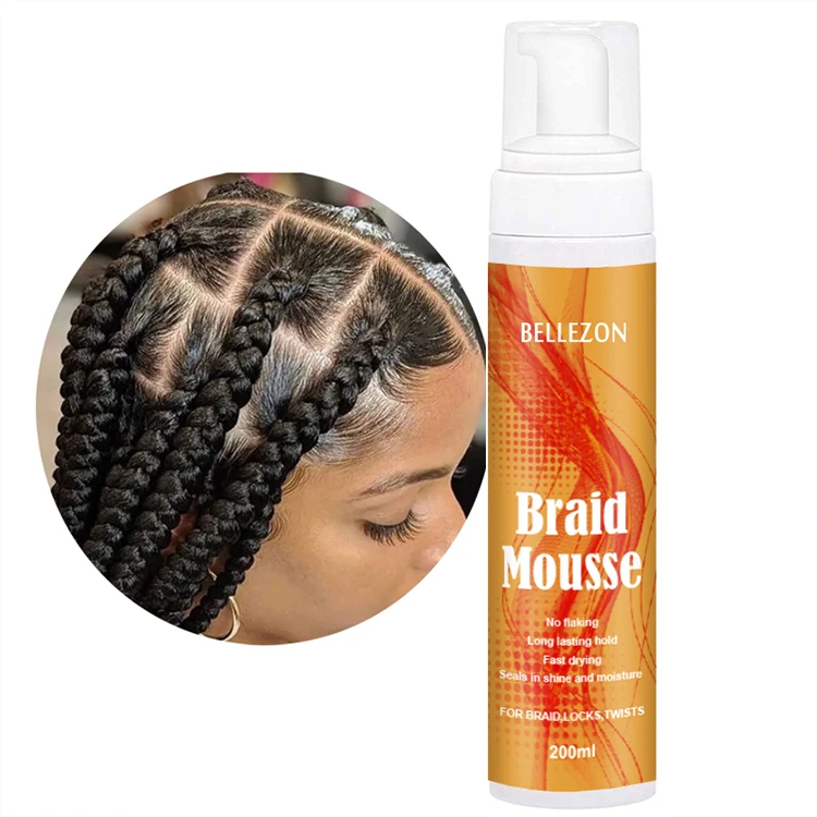 Wholesale Braid Foam Mousse Moisturizing Anti Frizz Loc Twists Braiding Mousse