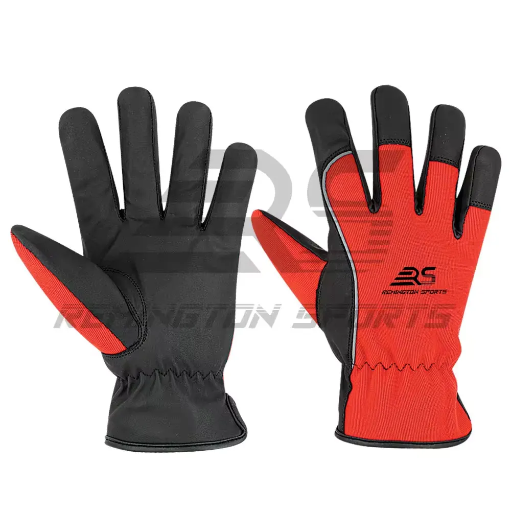 Custom made Mechanic Gloves for Assembly Mechanics Works Plumbing Tool Handling Goat Skin Safety Leather gloves