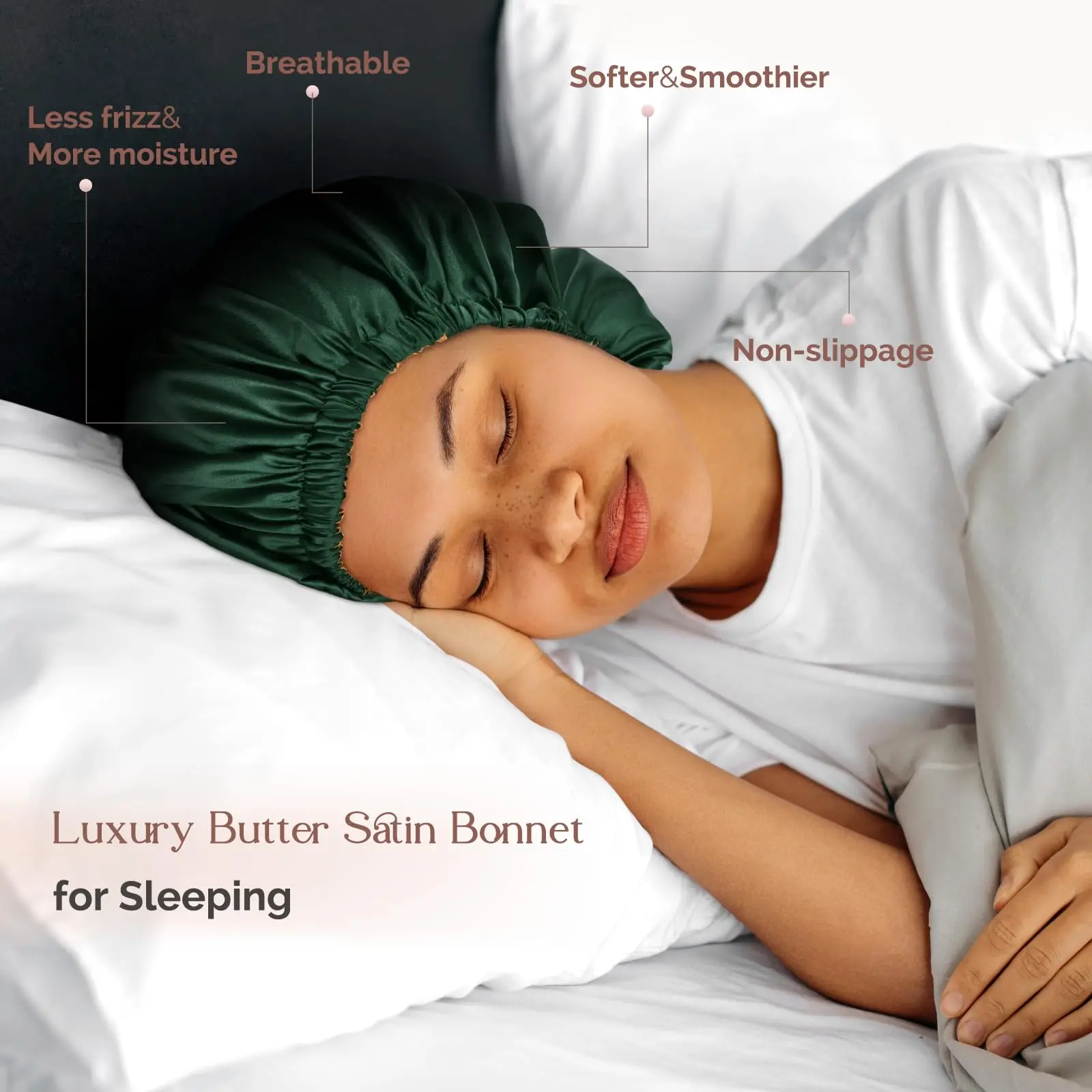 Satin Bonnet Silk hair towel  Bonnet for Sleeping Hair Bonnets for Women Curly Natural Hair