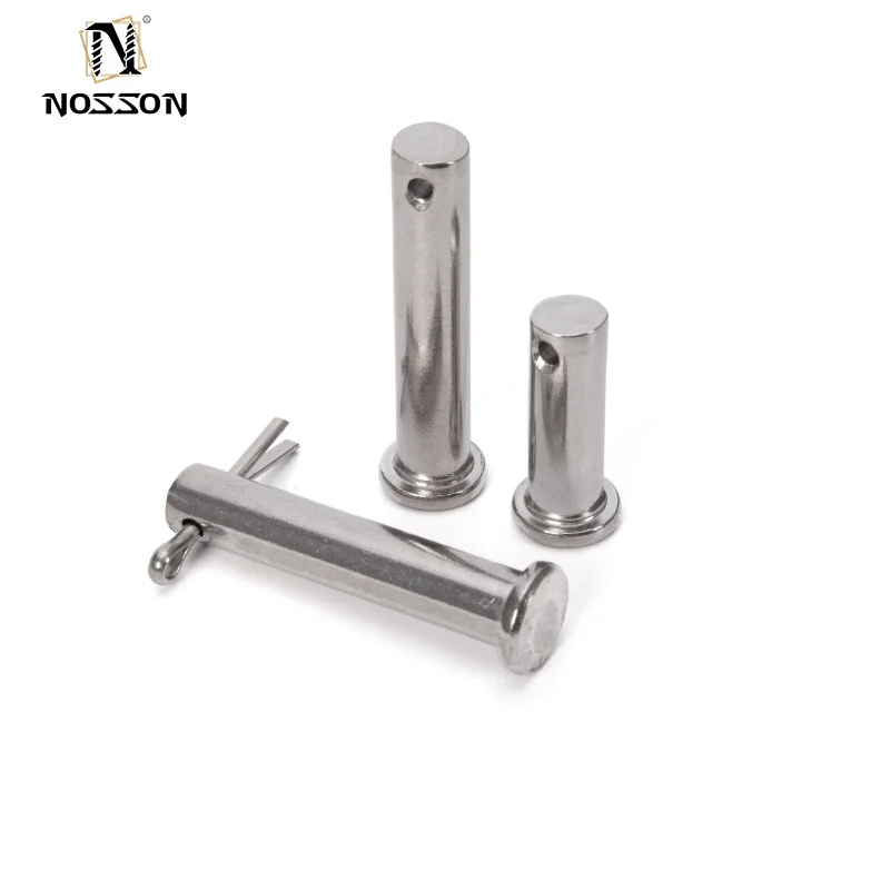 304 316 Stainless Steel flat cylindrica Round head Dowel clevis cam lock shear pin Shaft with hole positioning B-type pins
