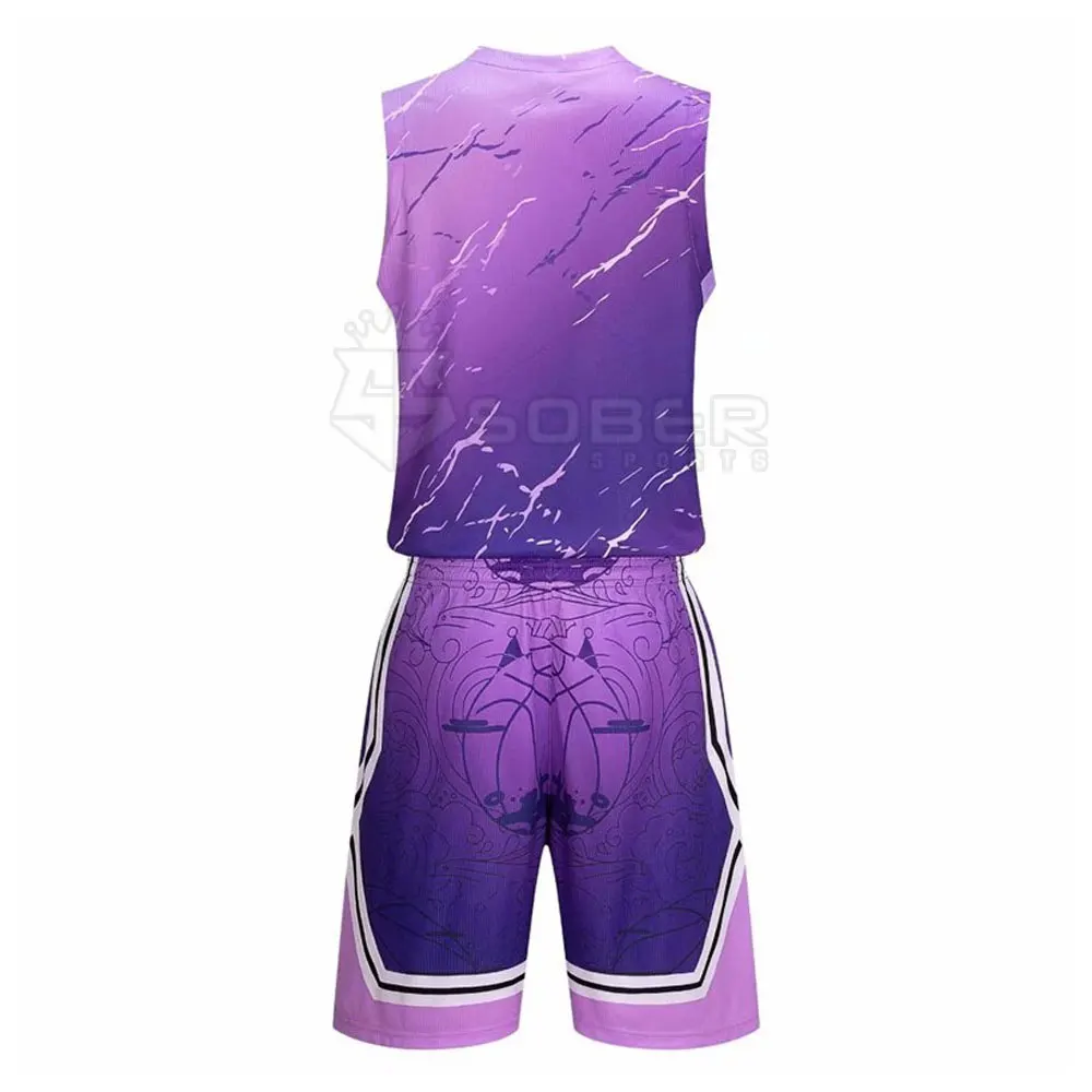 Sleeveless Hot Selling Basketball Uniform Design Your Own Logo Basketball Uniform For Unisex