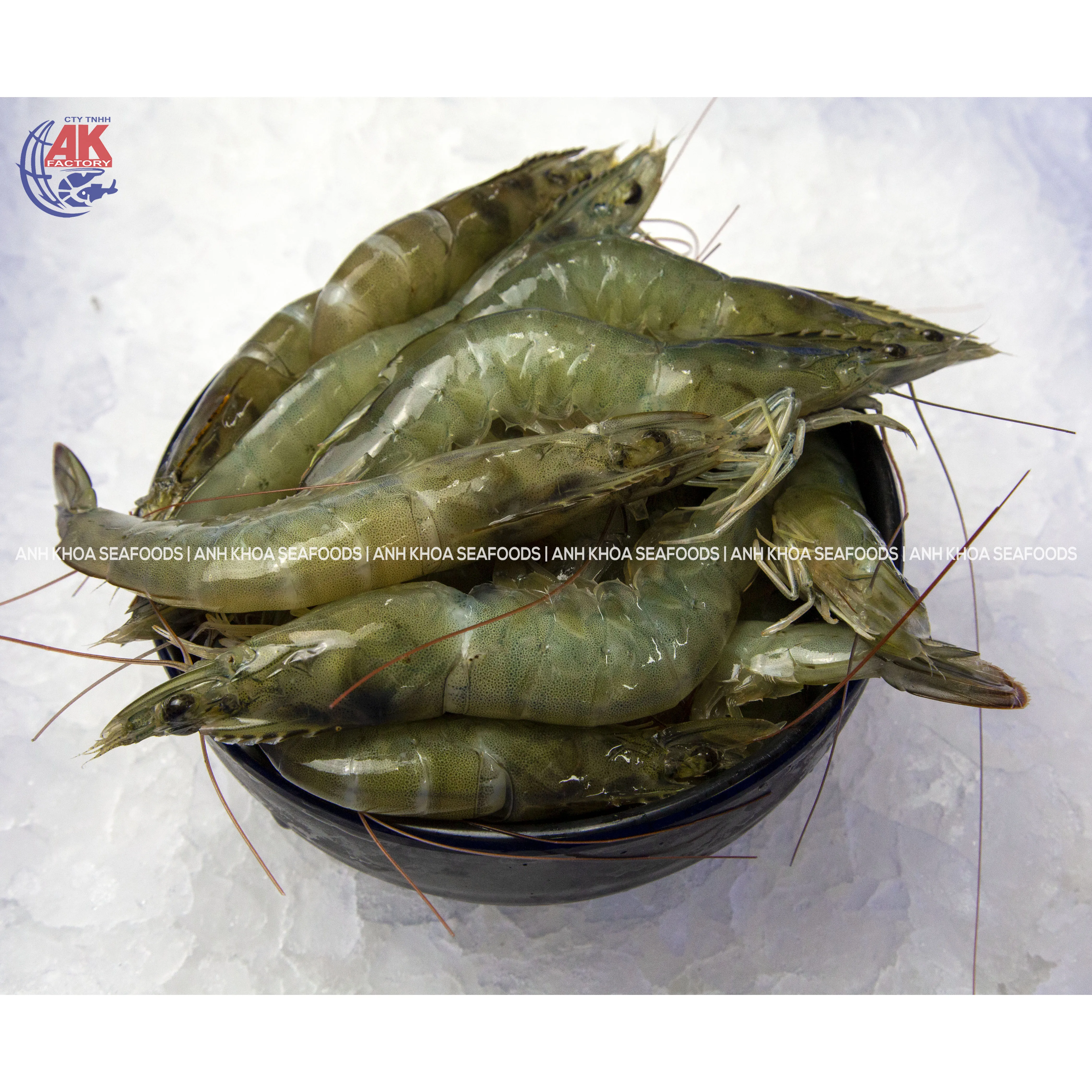 OEM Wholesale Seafood Supplier W/HOSO Fresh Vannamei Shrimp Head On Shell On With Custom Weight Request Origin From Vietnam