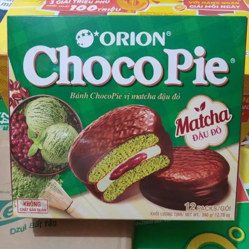 Vietnam High-Quality  Choco pie matcha red bean 360g / Wholesale  The Best Chocolate Pie