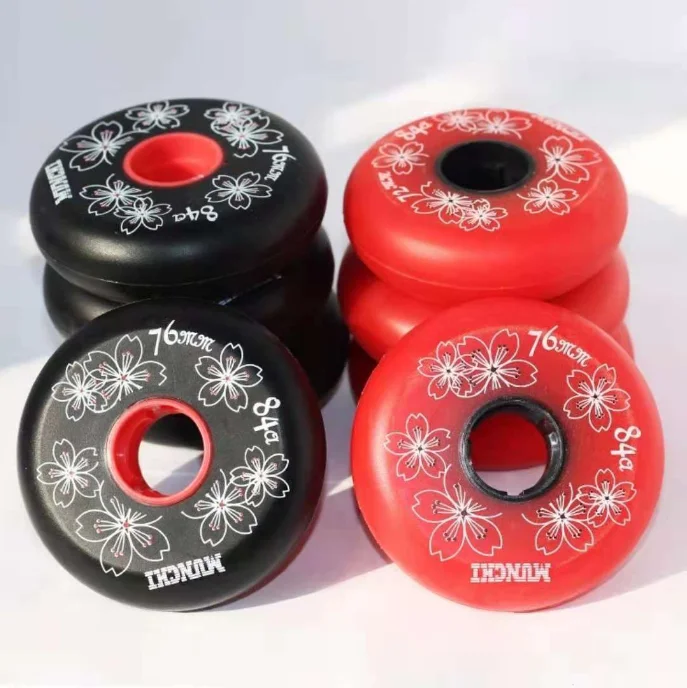 inline skate freeskate 76mm 80mm 85A PU wheel