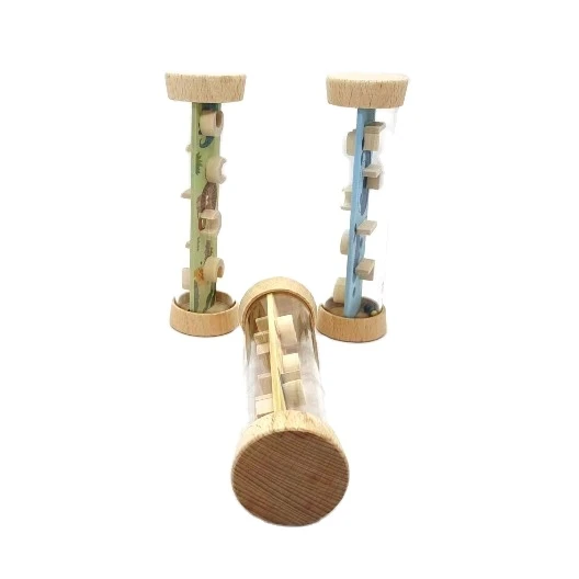 Portable Wooden Double Side Labyrinth Maze Tube Toy