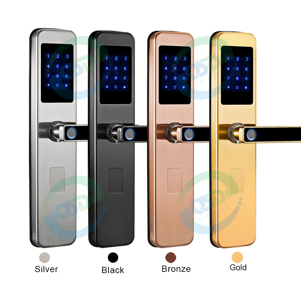 Waterproof Security Smart Lock WIFI Tuya TTlock APP Electronic Digital Biometric Handle Keyless Fingerprint Door Lock for Home