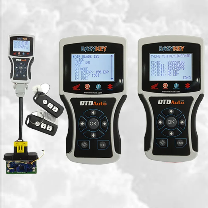 Motorcycle Key Programmer EASYKEY Support program features to make of smart keys direct to SCU without vehicles