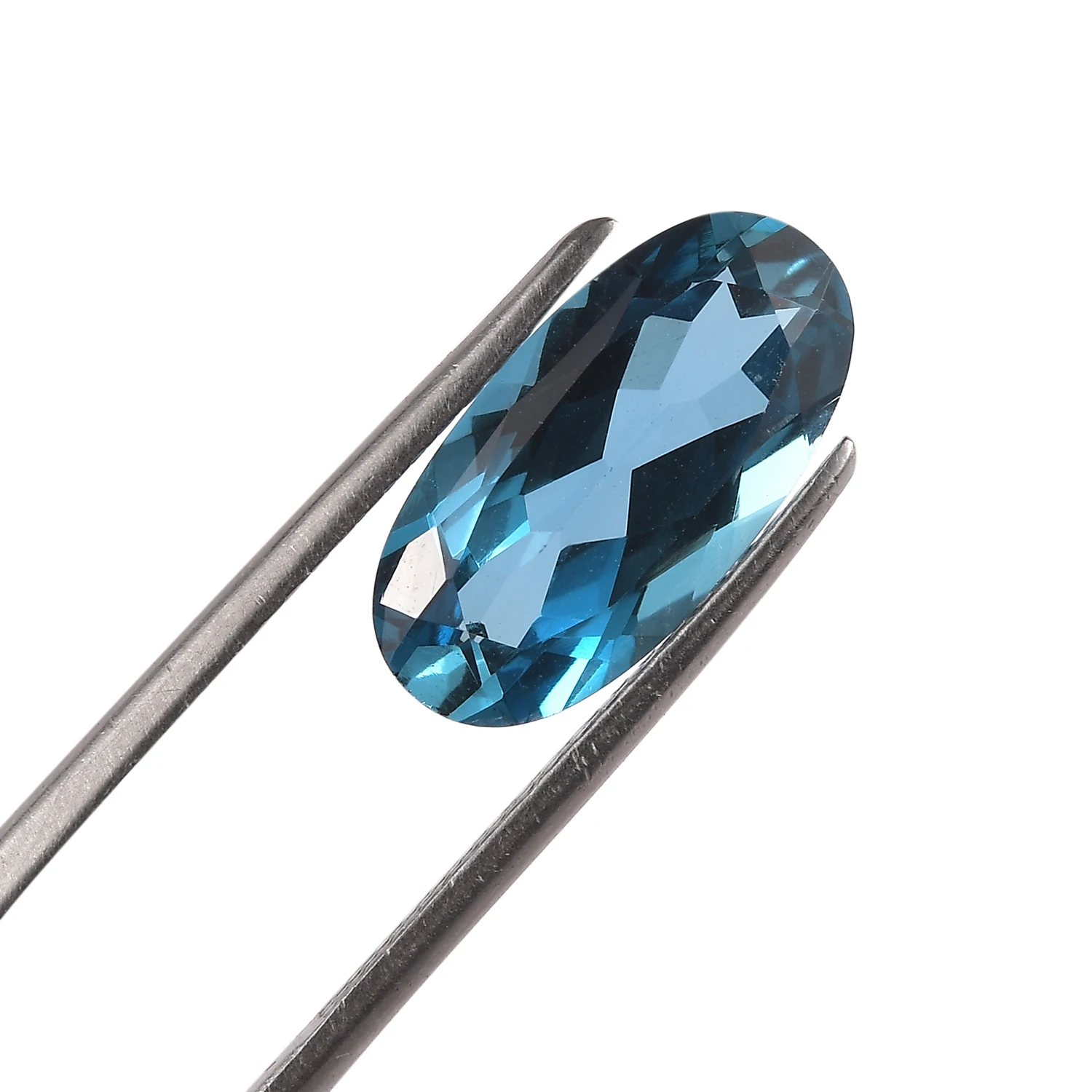 16x8mm Oval Cut Natural London Blue Topaz Wholesale Factory Price High Quality Natural LBT Faceted Loose Gemstone Supplier
