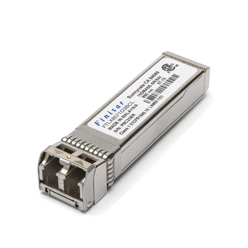Finisar FTLX8571D3BCL 10Gb/s 850nm Multimode Datacom SFP+ Transceiver for 10GBASE-SR/SW 10G Ethernet