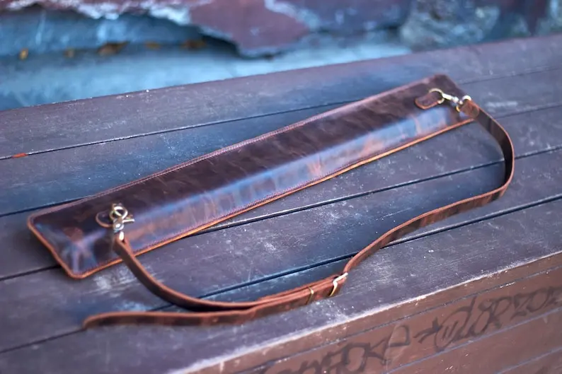 Customized Leather Snooker Cue Case Billiard Cue Case for Protection and Storage