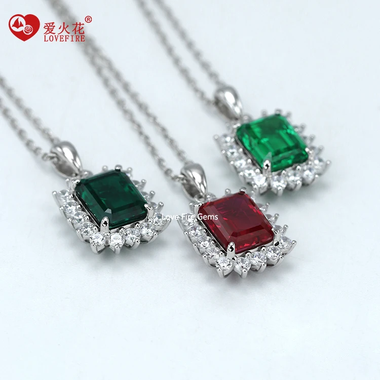 custom sunflower pendant 925 sterling silver rhodium plated elegant delicate women daily jewelry ruby emerald fine necklaces