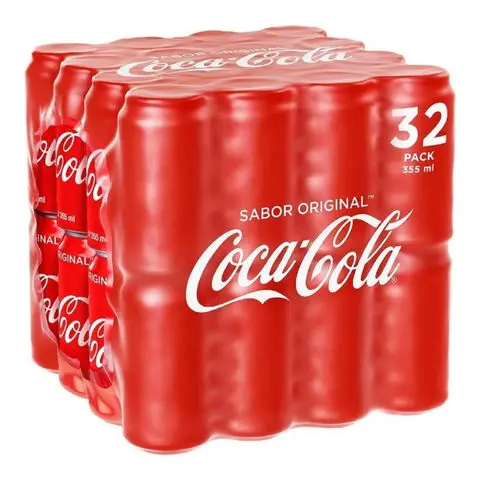 Coca~Cola, Diet-Coke, Coke-Zero, Fanta-and Soft Drinks Cans and Bottles Powder