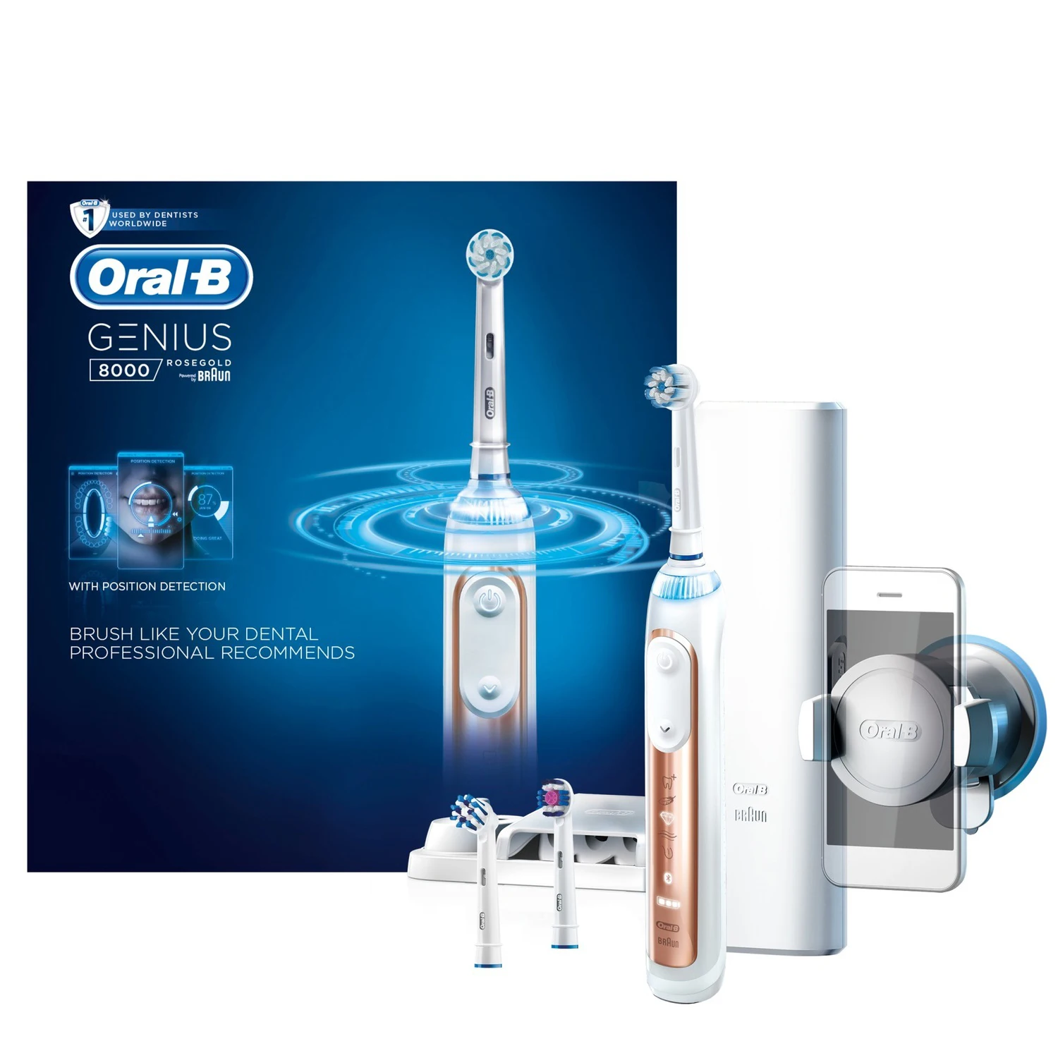 Утвержденная частная марка Smart Tooth GENIUS 8000 электрическая зубная щетка от