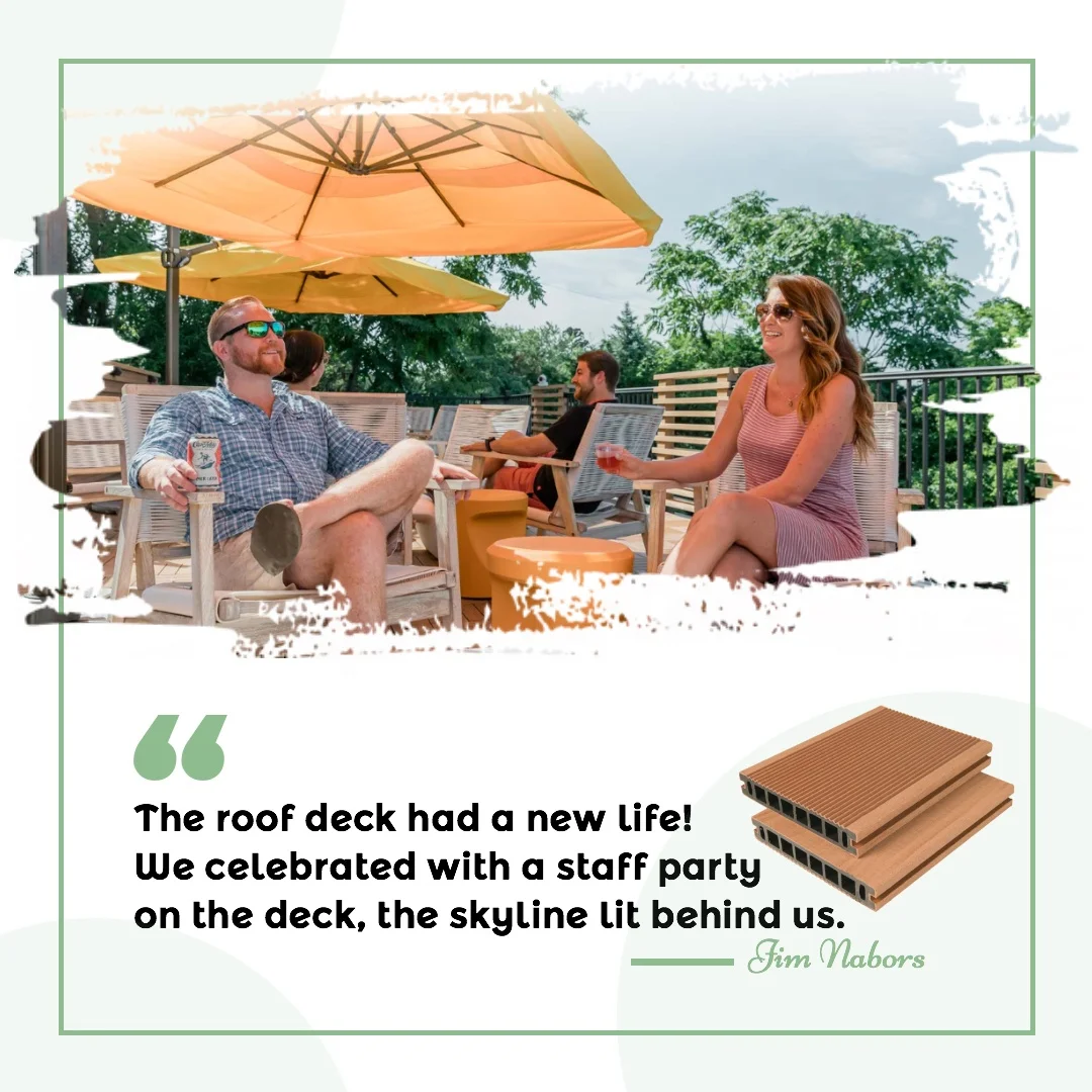 Water Resistant Flat Roof Top Deck Flooring Rooftop Deck Patio Composite Decking Roof Terrace Ideas