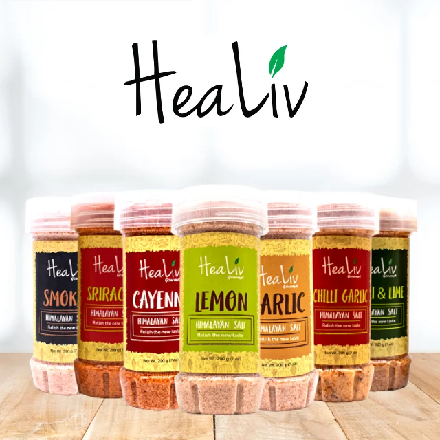 Gourmet Flavored Himalayan Pink Salt Collection 220gms Salt Shaker Premium Quality from Pakistan