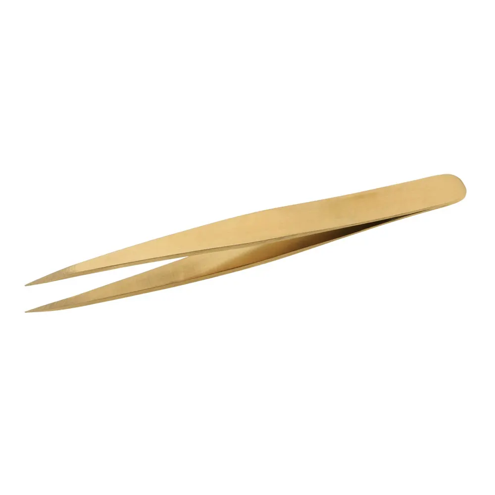 low Price Ladies Eyebrow Plucking Tweezers Stainless Steel Hot Selling Stainless Steel eyebrow gold Tweezers