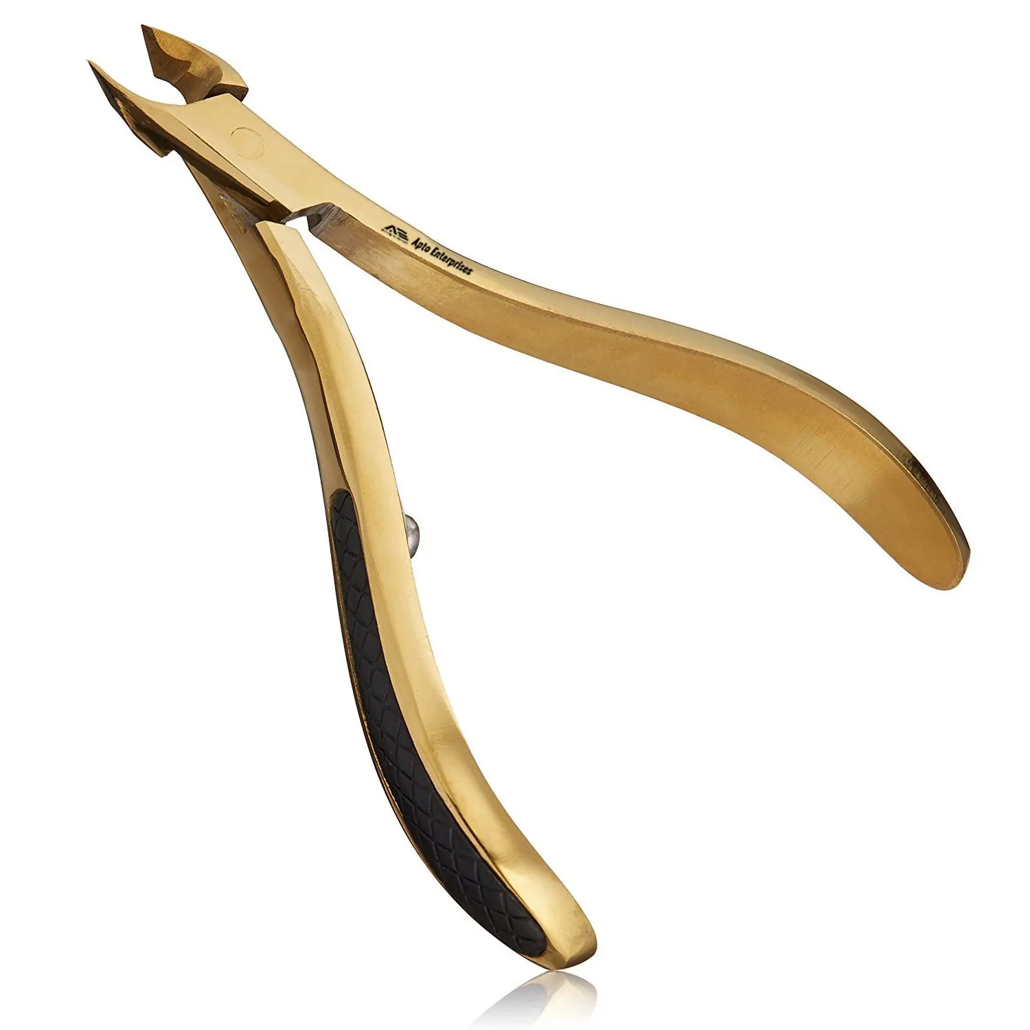 Gold Series Cuticle Nipper Titanium Anti Slip Grips For Total Control Good Quality Cuticle Nipper Nail Art Cuticle Nippers