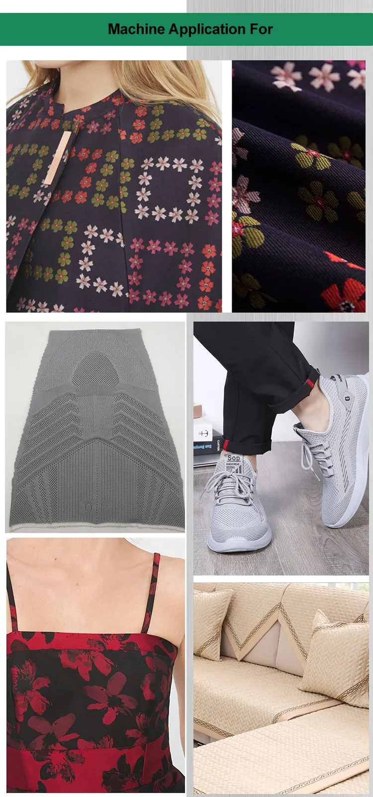 Double Jersey Sock Shoe Upper  Transfer Jacquard Circular Knitting Machine