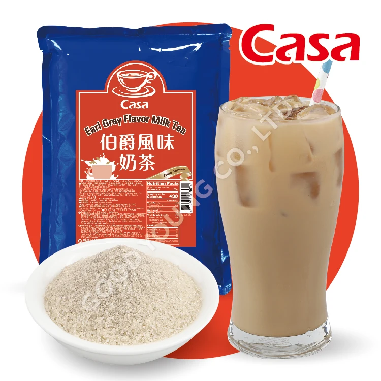 HALAL Certification Earl Grey Flavor Instant Milk Tea Powder Boba Bubble Milk Tea Powder
