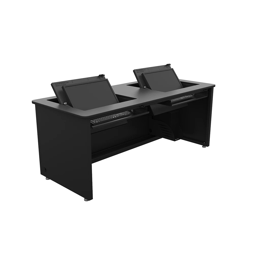 VersaDesk Revolution Enclosed Computer Desk B/Black