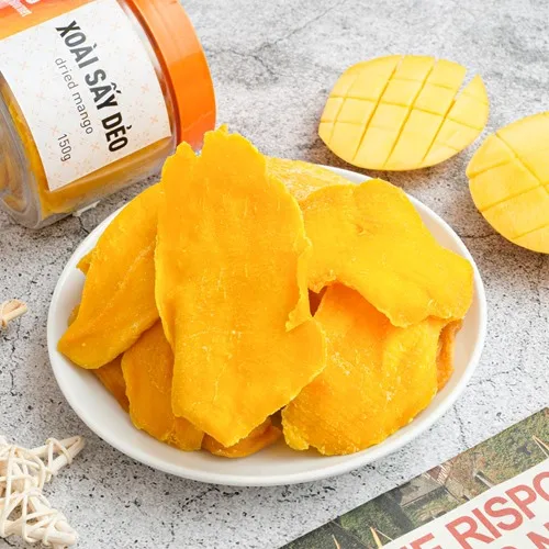 100% Natural sweet and sour taste Sliced Soft dried mango With 95% fresh mango, 5% sugar From Vietnam For Export