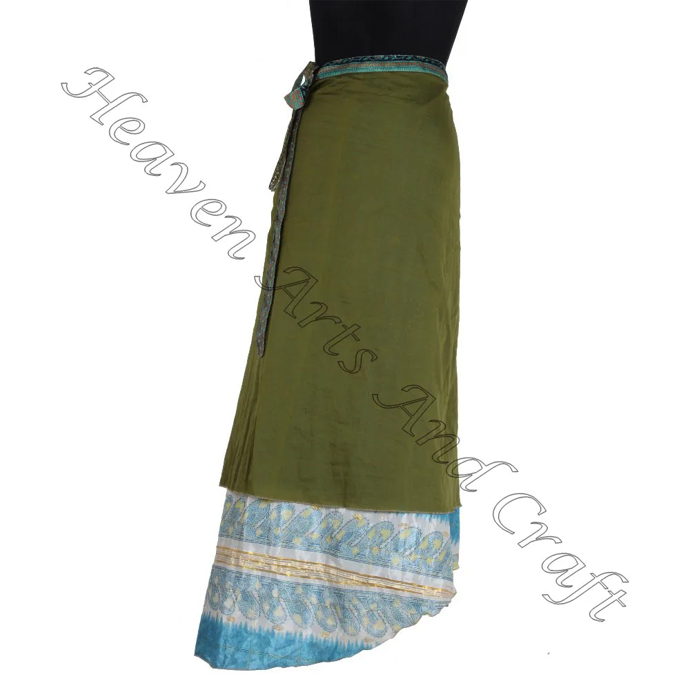 Girls Magic Two Layers Wrap Skirt boho stylish multi color summer wear comfortable fashion boho hippie free size gypsy women