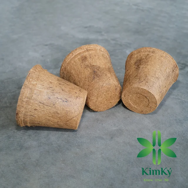 NATURAL BIODEGRADABLE COCONUT COIR FIBER POT FOR PLANT FOR FLOWER FOR GARDEN DECORATION IN VIETNAM