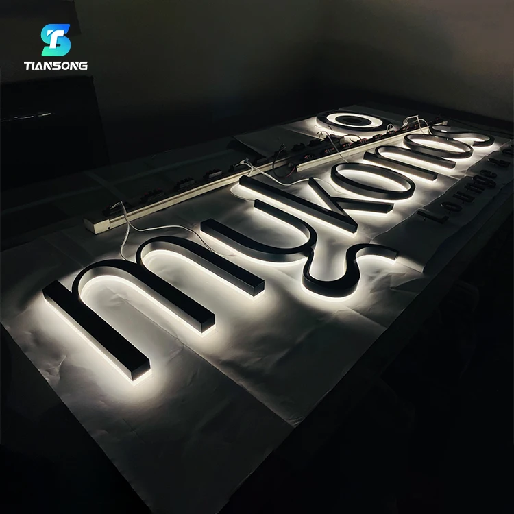 3D Acrylic Signage Led Name Logo For Business Custom High Quality Backlit Letter Sign