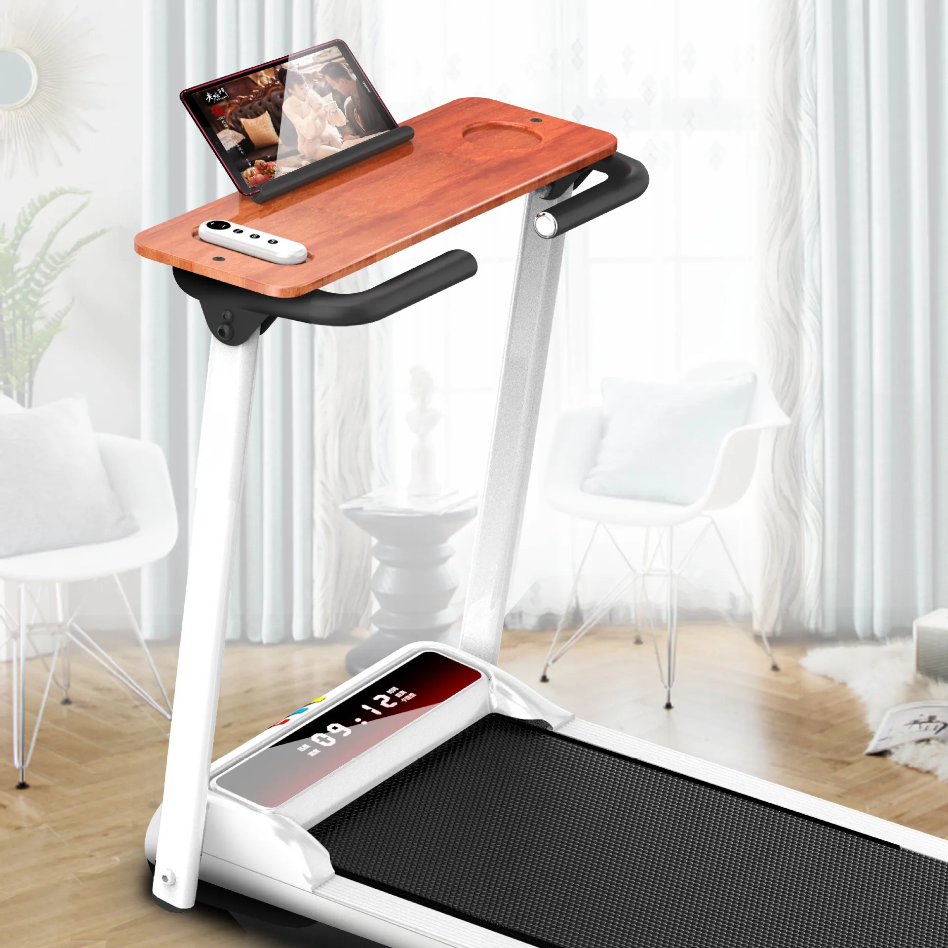 Foldable Fitness Treadmill Home Folding Running Machine Multifunctional Electric Walking Machine