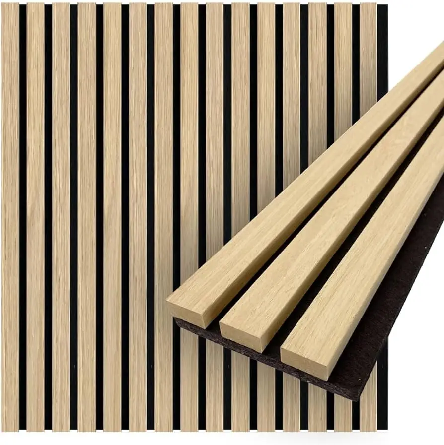 SHANDONG HUAMEI  Wood Slats Wall Panels  Mdf Board With Sustainably Pet Panel Acoustic Panels
